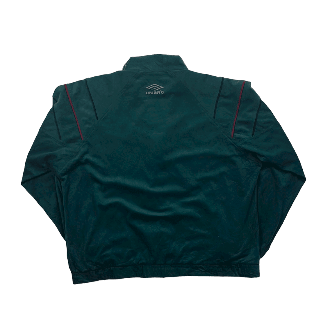 Vintage 90s Green Umbro Full Zip Jacket - Medium - The Streetwear Studio