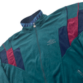 Vintage 90s Green Umbro Full Zip Jacket - Medium - The Streetwear Studio