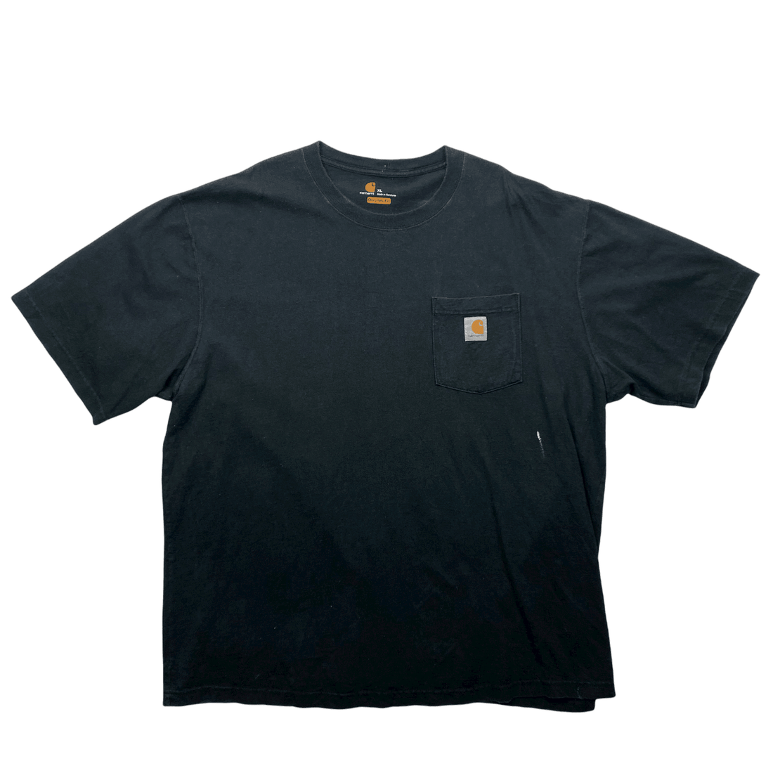 Vintage 90s Grey Carhartt Spell-Out Tee - Extra Large - The Streetwear Studio