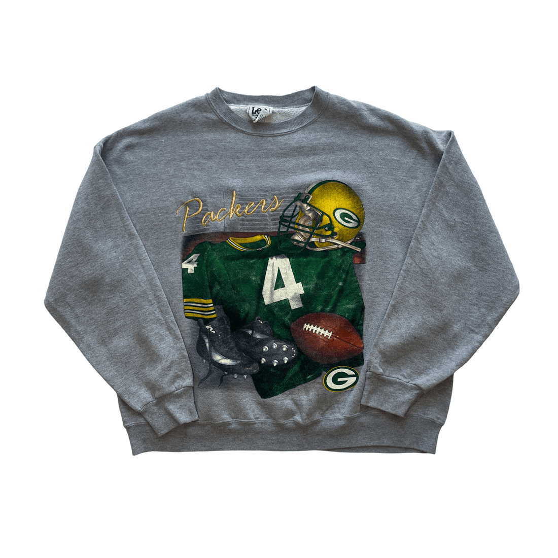 Vintage 90s Grey Lee Sport NFL Green Bay Packers Sweatshirt - 2XL - The Streetwear Studio