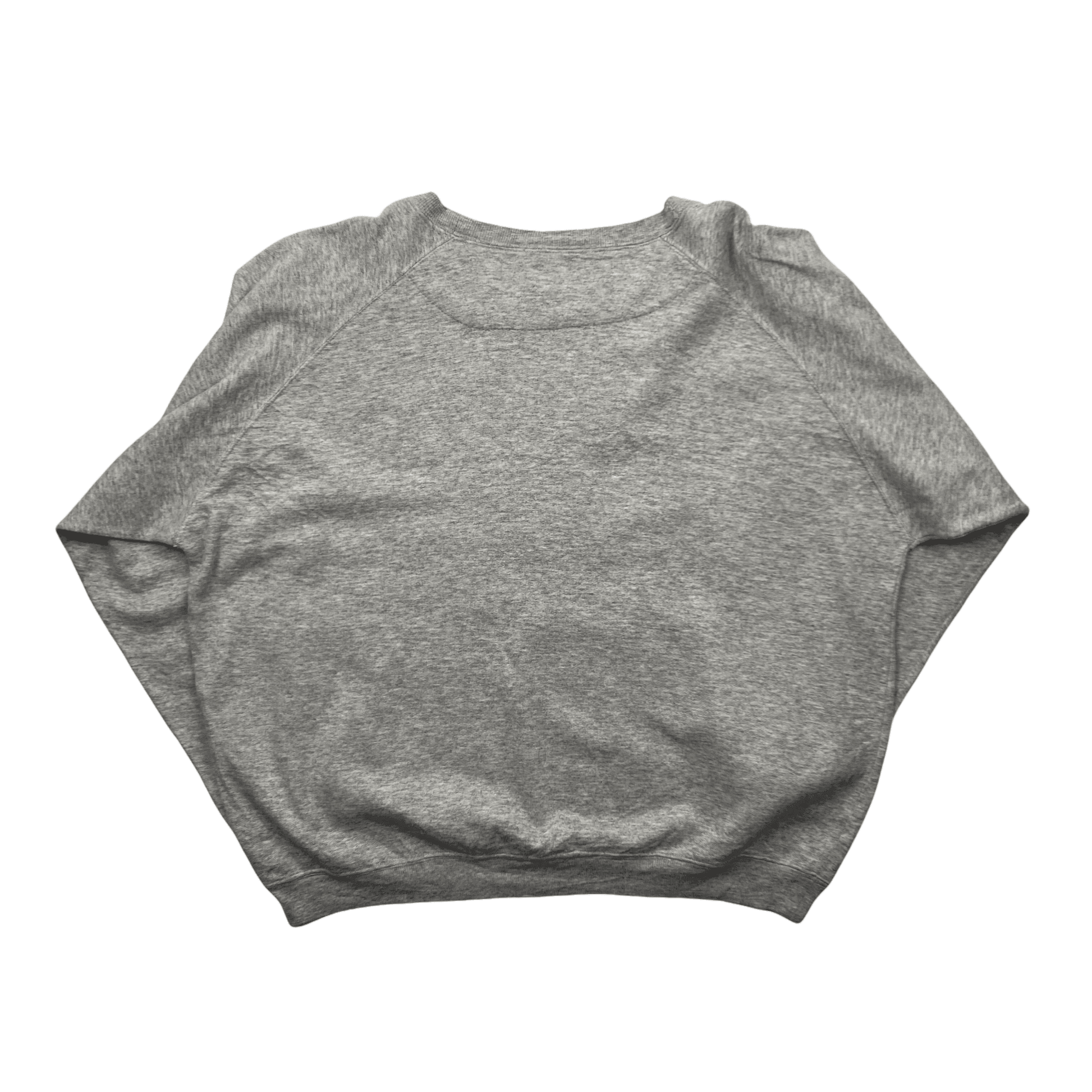 Vintage 90s Grey NFL Los Angeles Raiders Spell-Out Sweatshirt - Medium - The Streetwear Studio