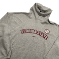 Vintage 90s Grey Nike Centre Swoosh Florida State USA Spell-Out Hoodie - Extra Large - The Streetwear Studio