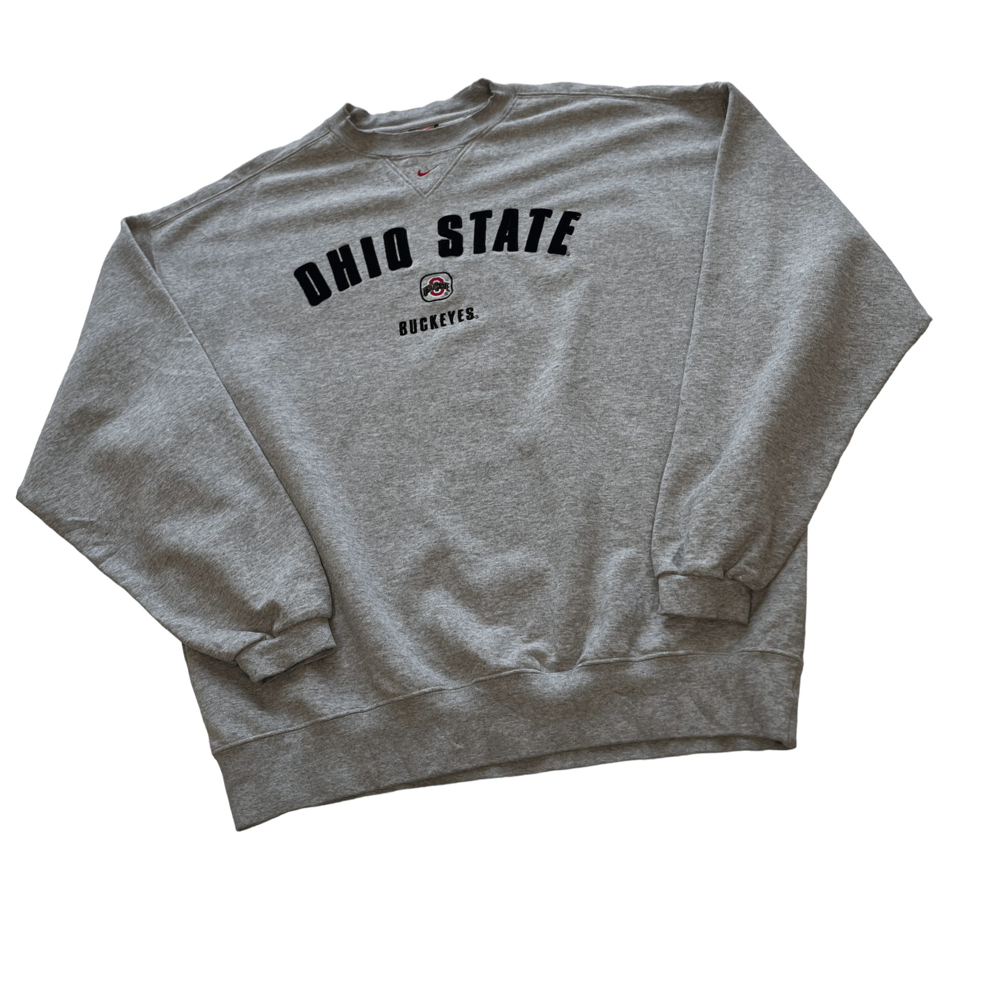Vintage 90s Grey Nike Ohio State Sweatshirt - Large - The Streetwear Studio