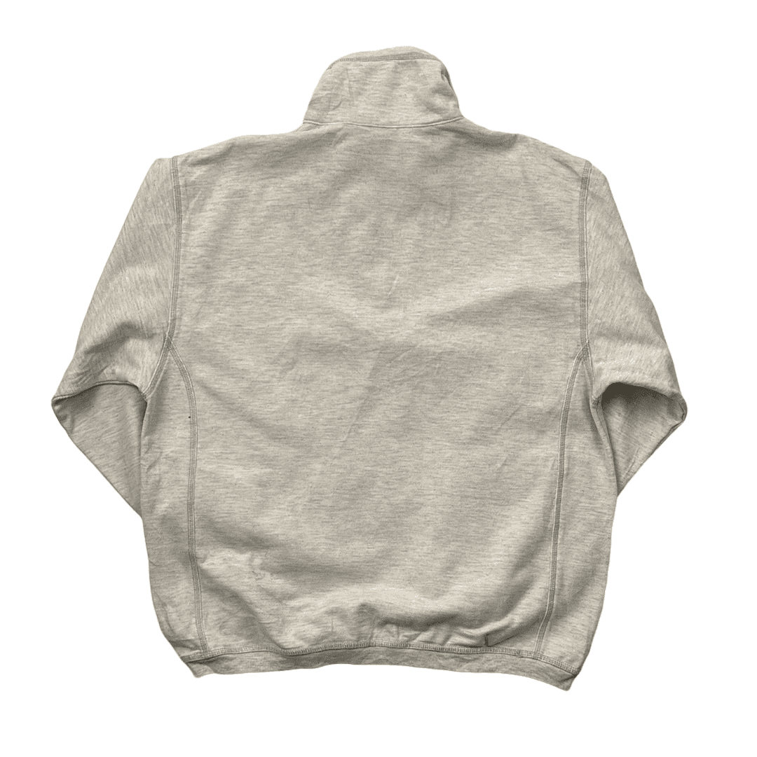 Vintage 90s Grey Nike Quarter Zip Sweatshirt - Large - The Streetwear Studio