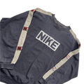 Vintage 90s Grey Nike Spell-Out Sweatshirt - Extra Large - The Streetwear Studio