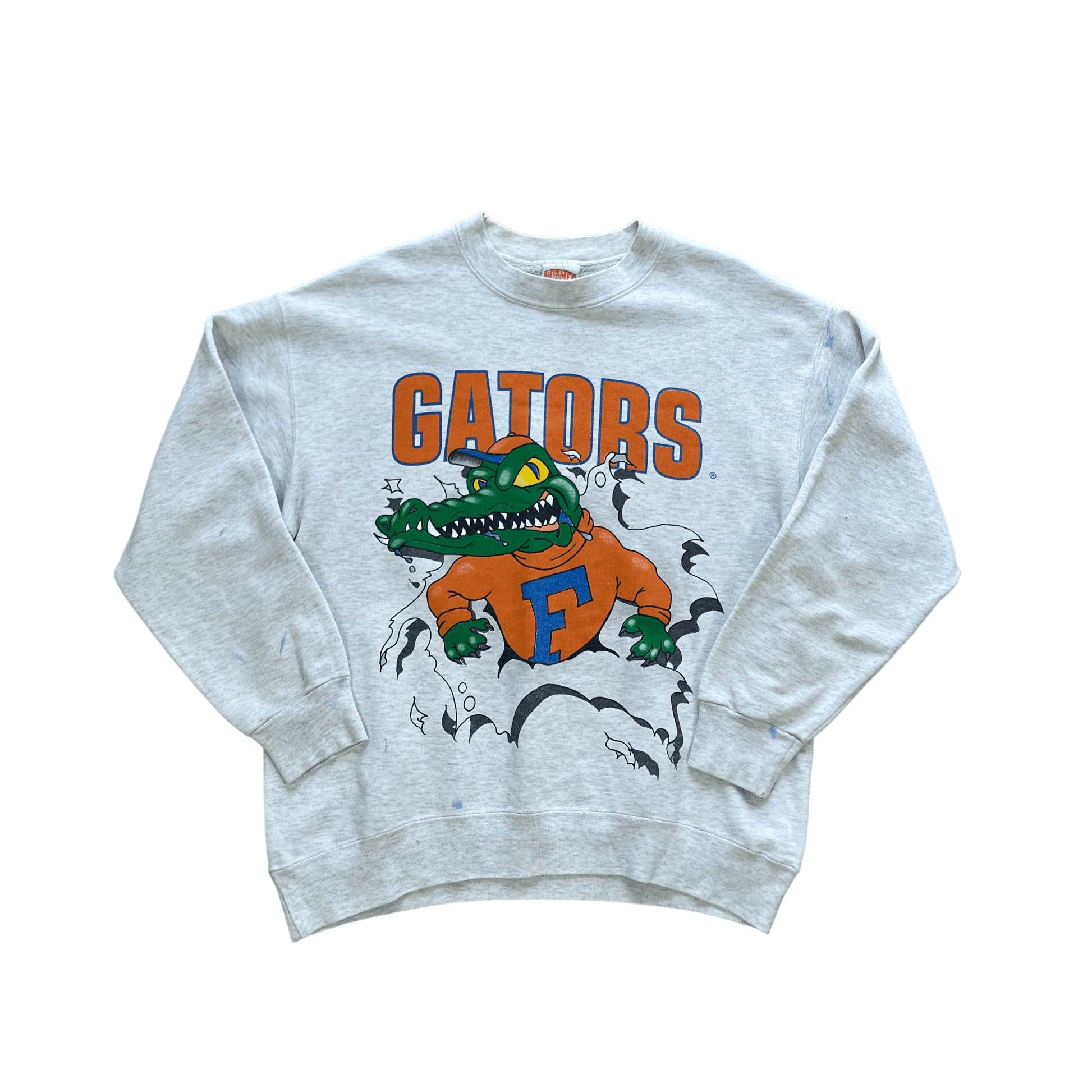 Vintage 90s Grey Nutmeg Florida Gators Sweatshirt Large