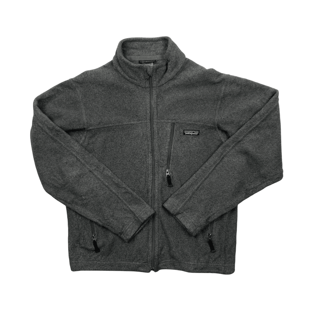 Vintage 90s Grey Patagonia Full Zip Fleece - Small - The Streetwear Studio