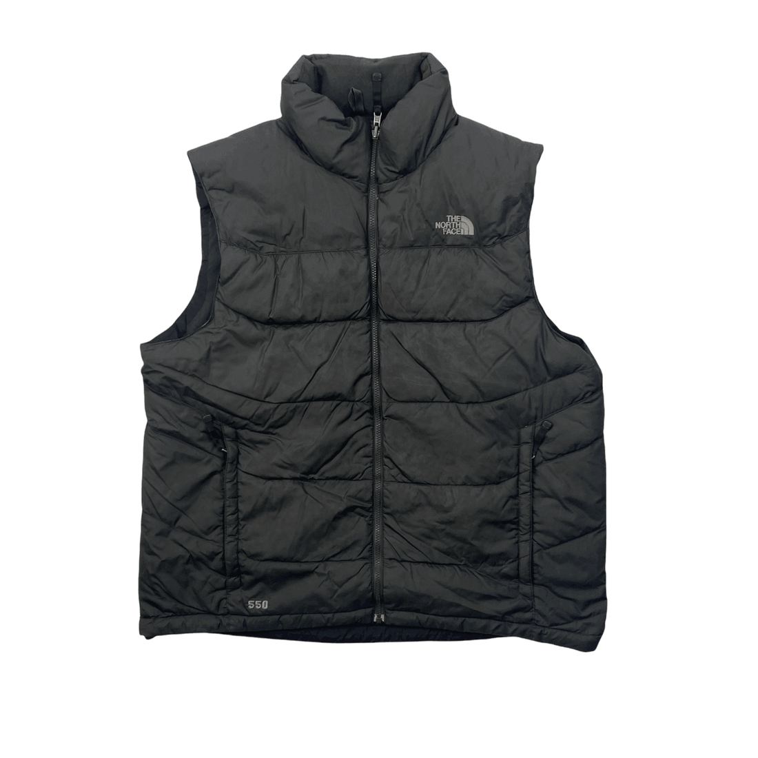 Vintage 90s Grey The North Face (TNF) Puffer Gilet - Extra Large - The Streetwear Studio