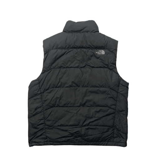 Vintage 90s Grey The North Face (TNF) Puffer Gilet - Extra Large - The Streetwear Studio
