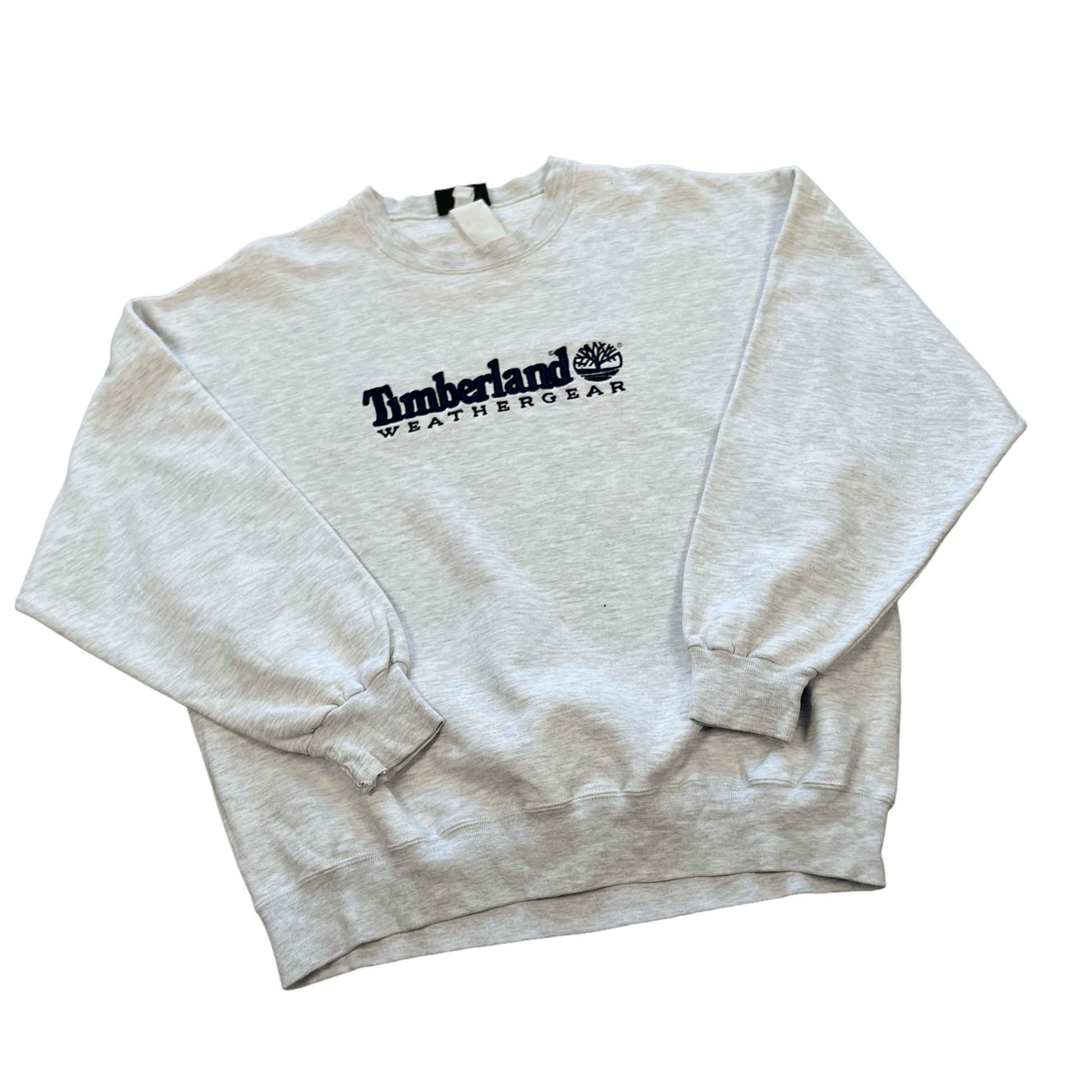 Vintage 90s Grey Timberland Sweatshirt - Extra Large - The Streetwear Studio