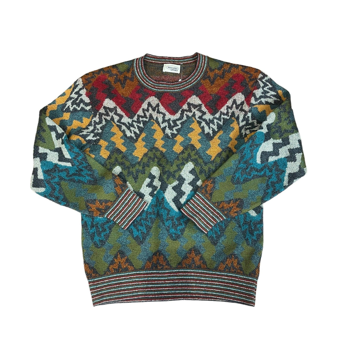 Vintage 90s Missoni Knitted Sweatshirt - Large - The Streetwear Studio
