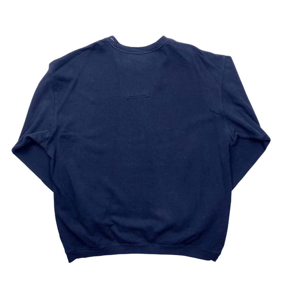Vintage 90s Navy Blue Adidas Equipment Spell-Out Sweatshirt - Extra Large - The Streetwear Studio
