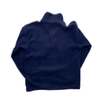 Vintage 90s Navy Blue Adidas Spell-Out Fleece Sweatshirt - Small - The Streetwear Studio
