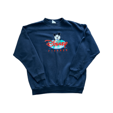 Vintage 90s Navy Blue Disney Sweatshirt - Large (Recommended Size - Medium) - The Streetwear Studio