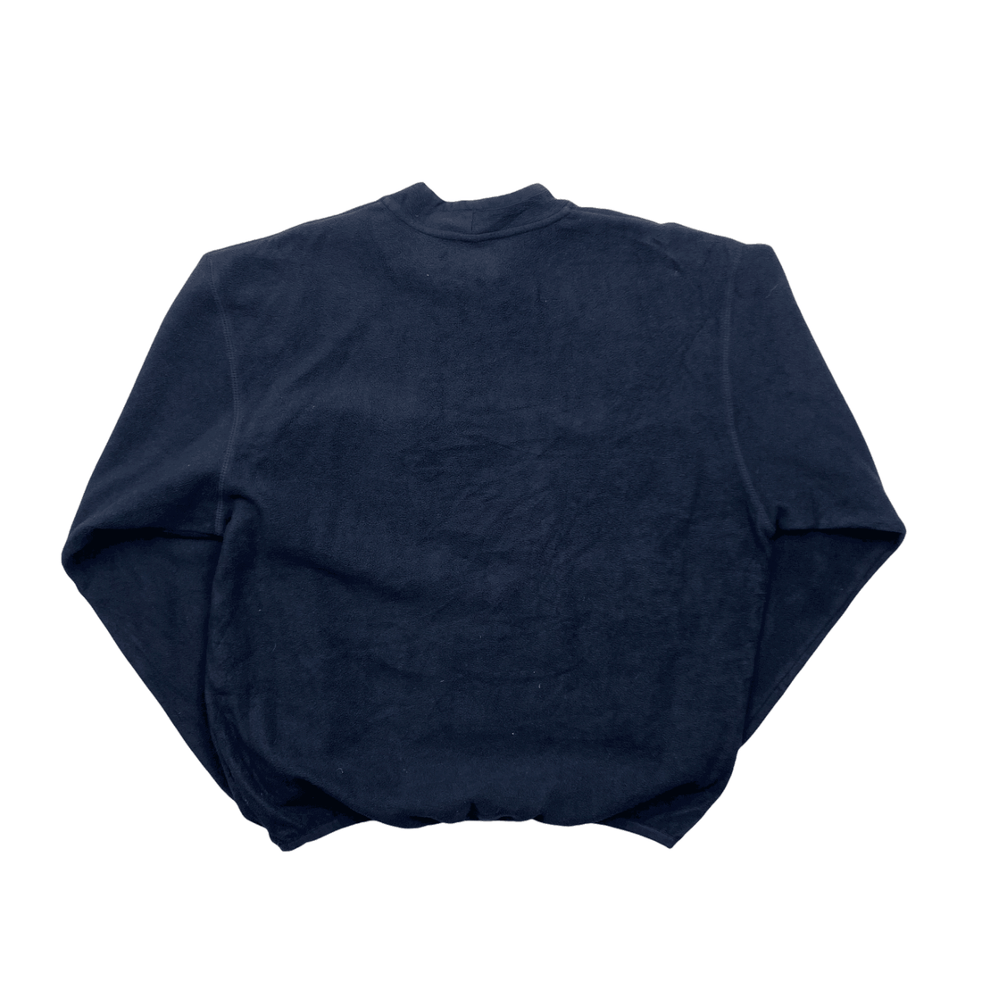 Vintage 90s Navy Blue Nike Centre Swoosh Fleece Sweatshirt - Medium - The Streetwear Studio