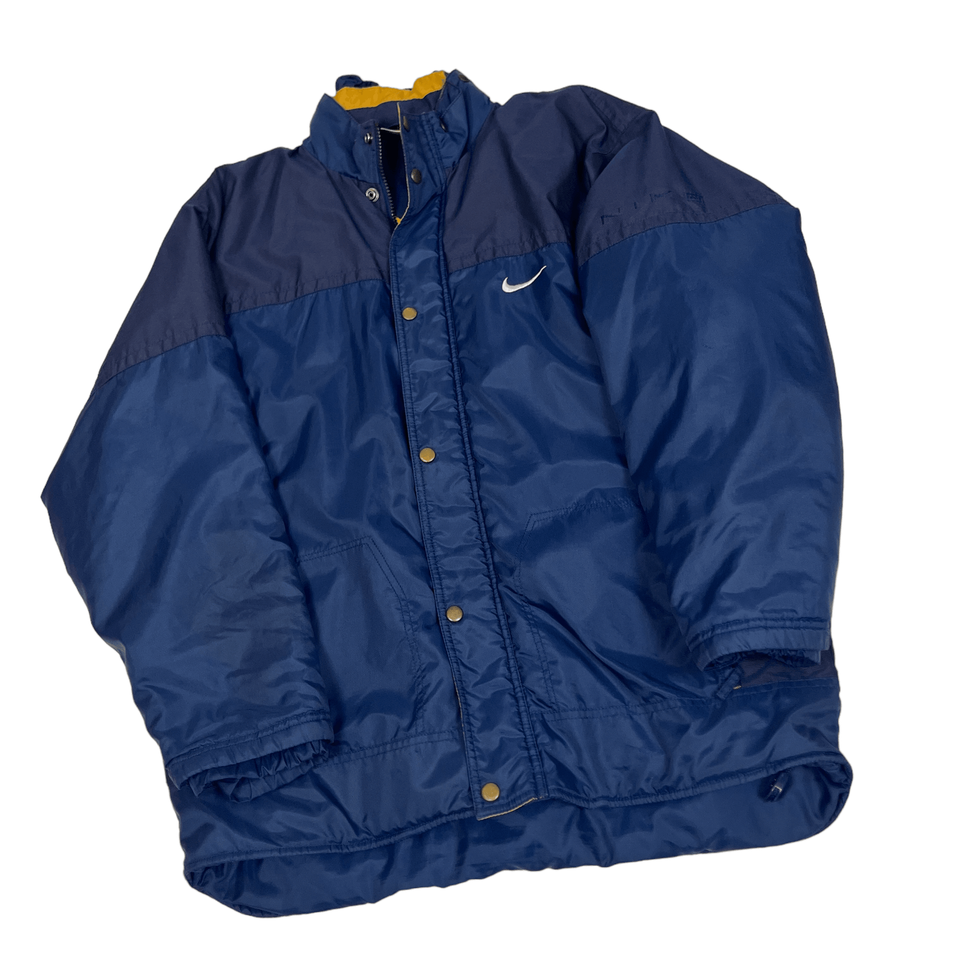 Vintage 90s Navy Blue Nike Coat - Extra Large - The Streetwear Studio