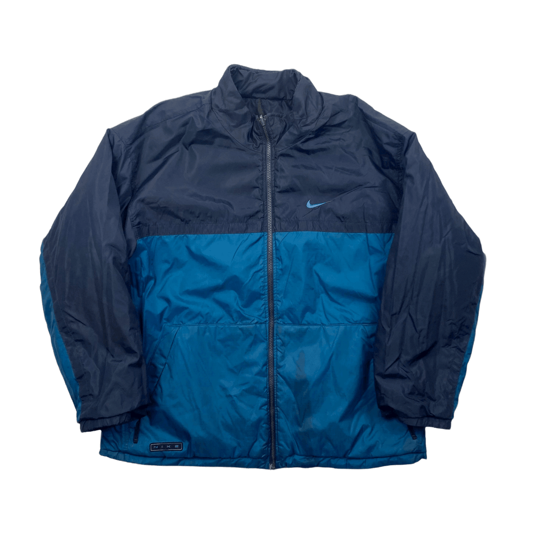 Vintage 90s Navy Blue Nike Reversible Coat/ Jacket - Large - The Streetwear Studio