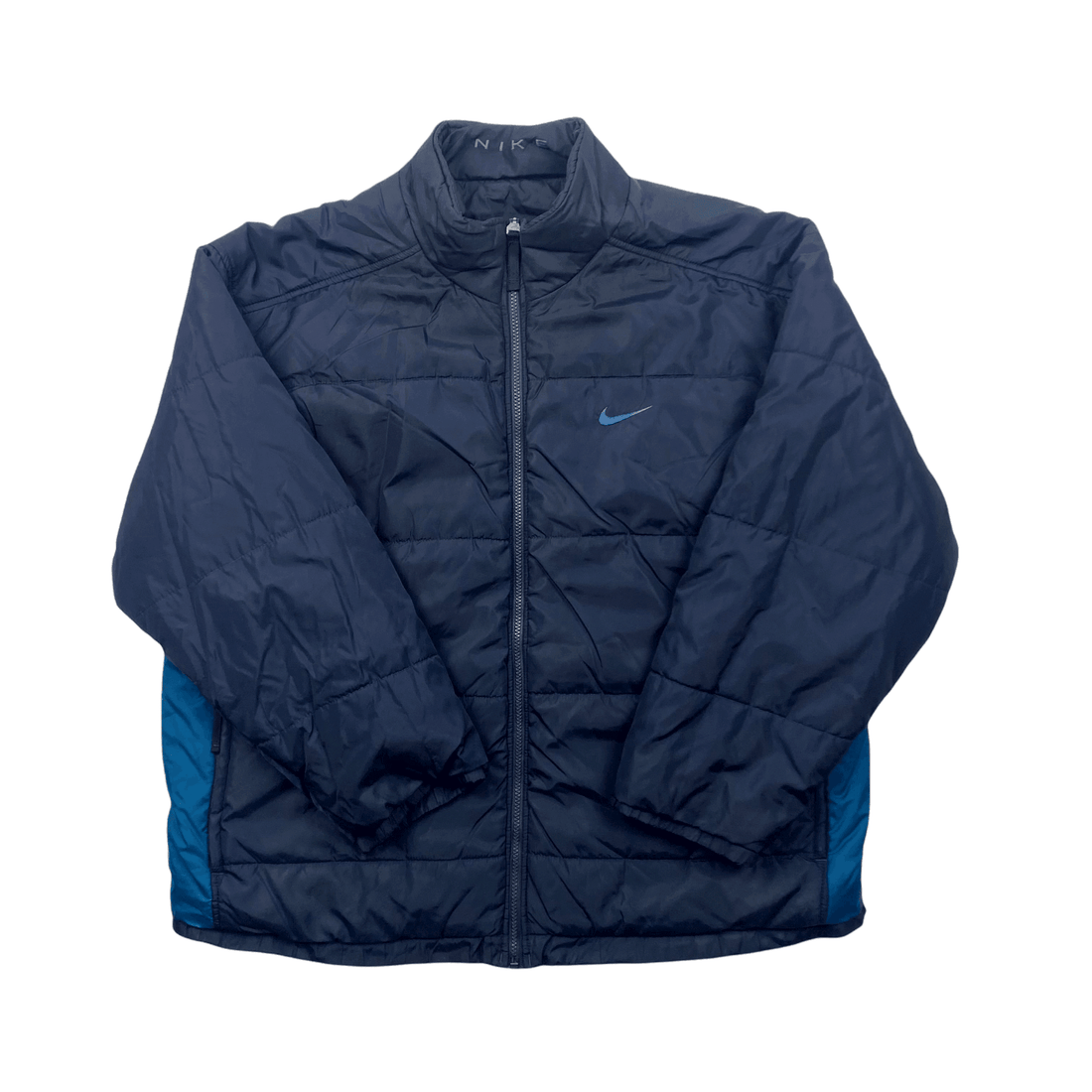 Vintage 90s Navy Blue Nike Reversible Coat/ Jacket - Large - The Streetwear Studio