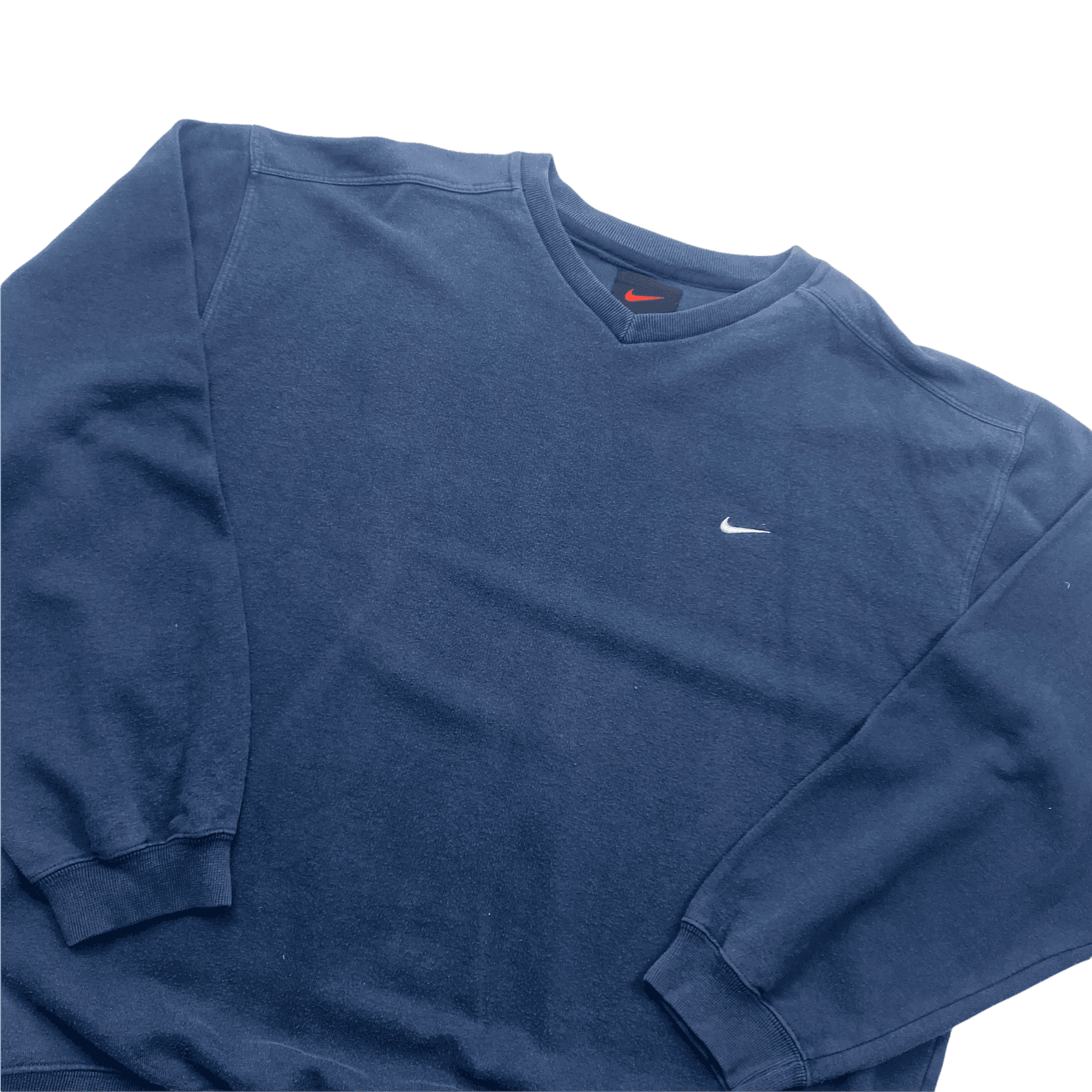 Vintage 90s Navy Blue Nike Sweatshirt - Extra Large - The Streetwear Studio