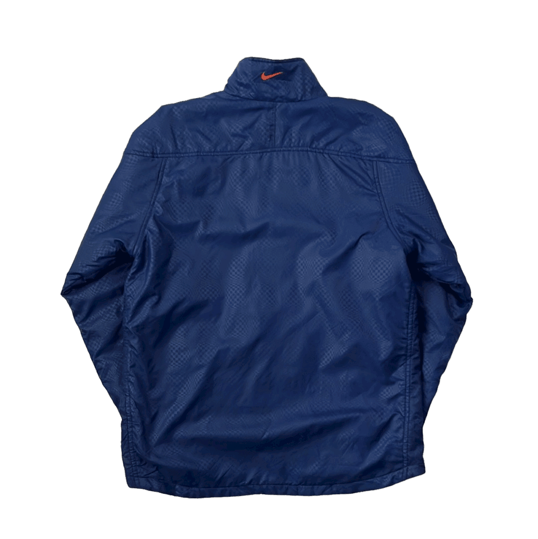 Vintage 90s Navy Blue Nike TN Full Zip Jacket - Small - The Streetwear Studio