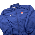 Vintage 90s Navy Blue Nike USA Football Windbreaker Jacket - Extra Large - The Streetwear Studio