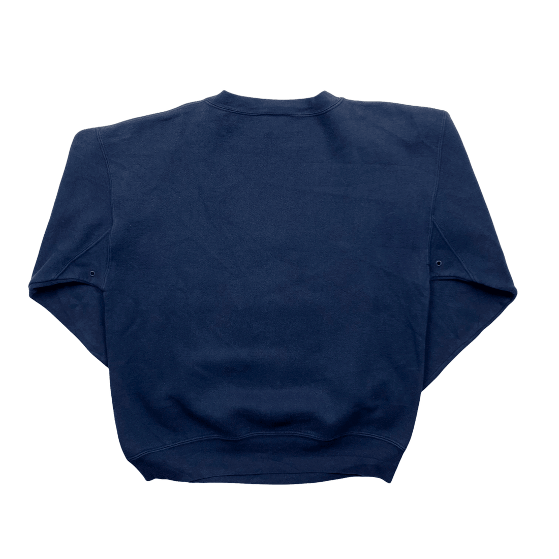 Vintage 90s Navy Blue Timberland Spell-Out Sweatshirt - Medium - The Streetwear Studio