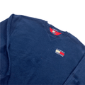 Vintage 90s Navy Blue Tommy Hilfiger Fleece Sweatshirt - Extra Large - The Streetwear Studio