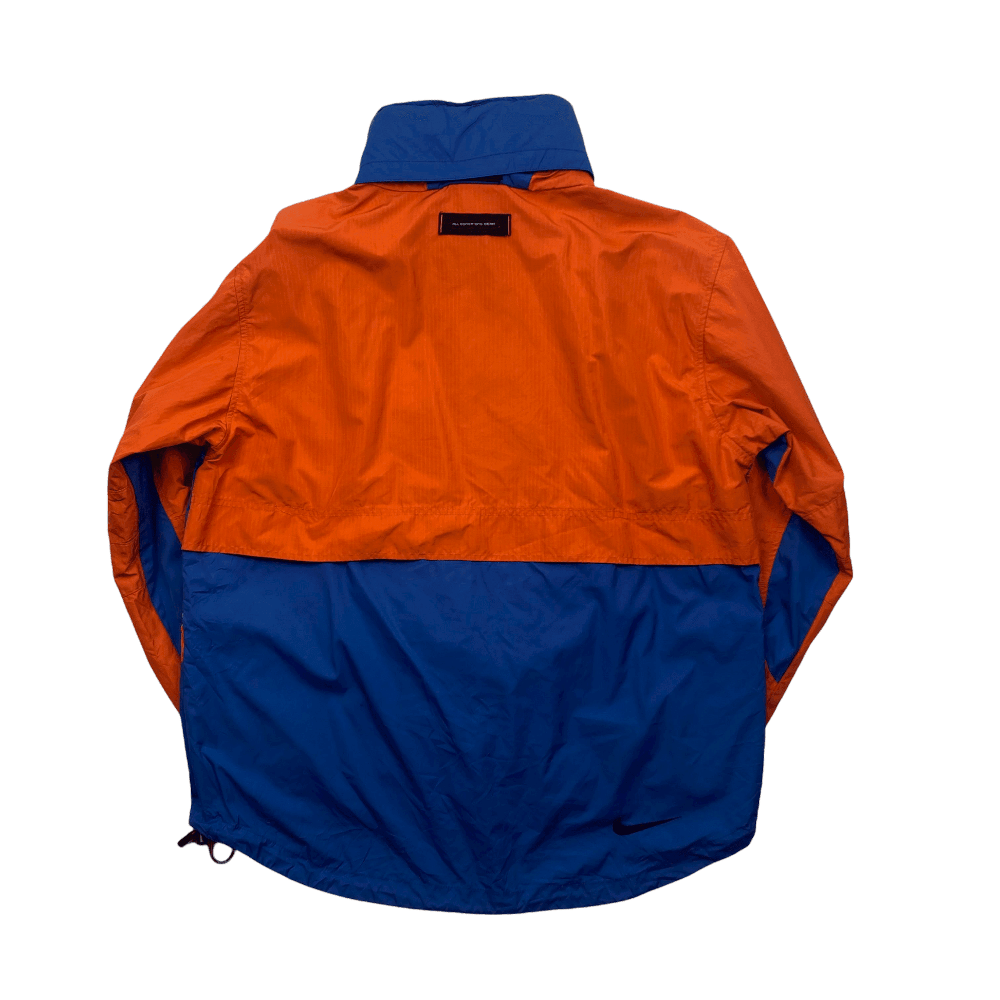 Vintage 90s Orange Black Blue Nike ACG Windbreaker Jacket Small