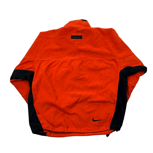 Vintage 90s Orange Nike ACG Half Zip Fleece - Medium - The Streetwear Studio