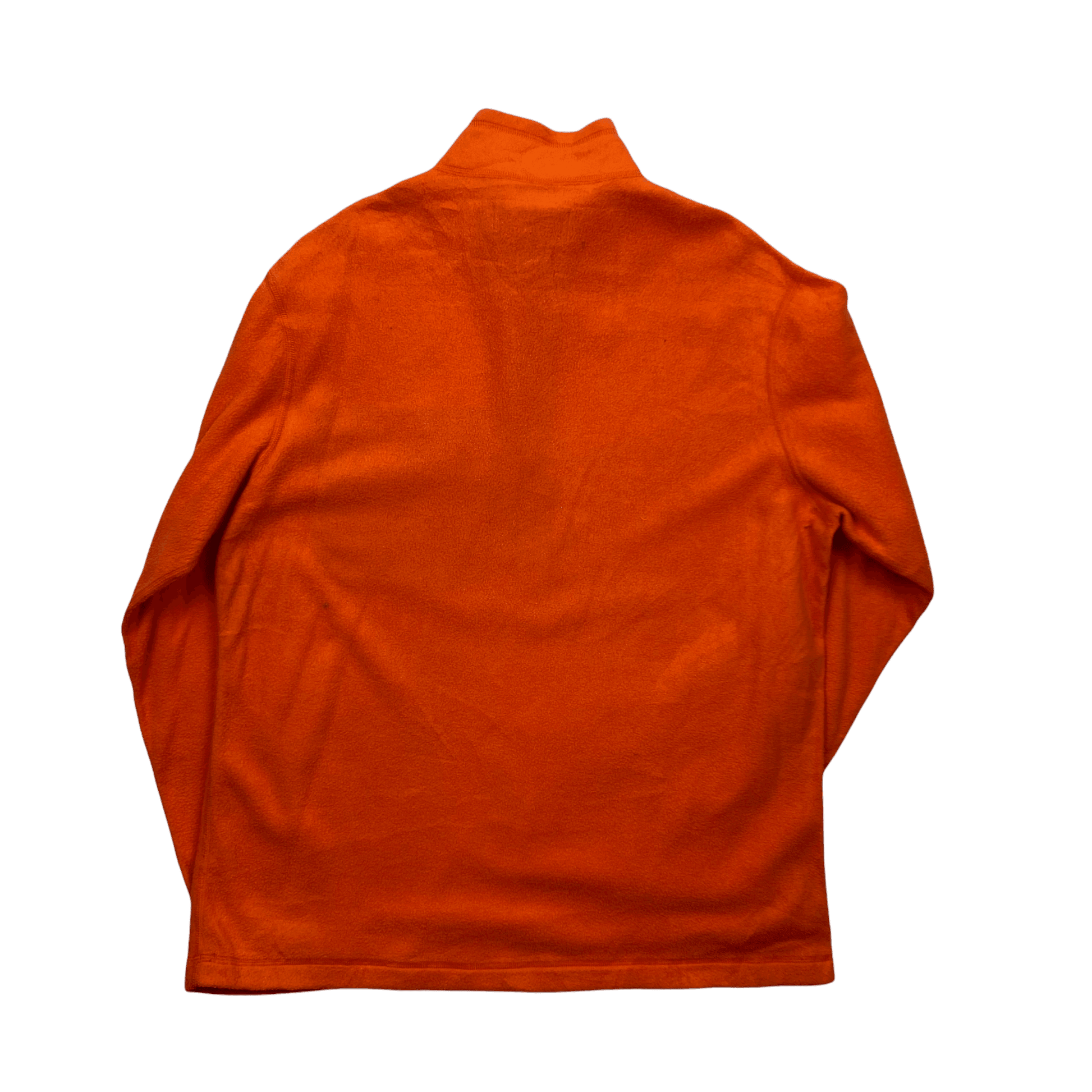 Vintage 90s Orange Ralph Lauren Polo Sport Spell-Out Quarter Zip Fleece - Large - The Streetwear Studio