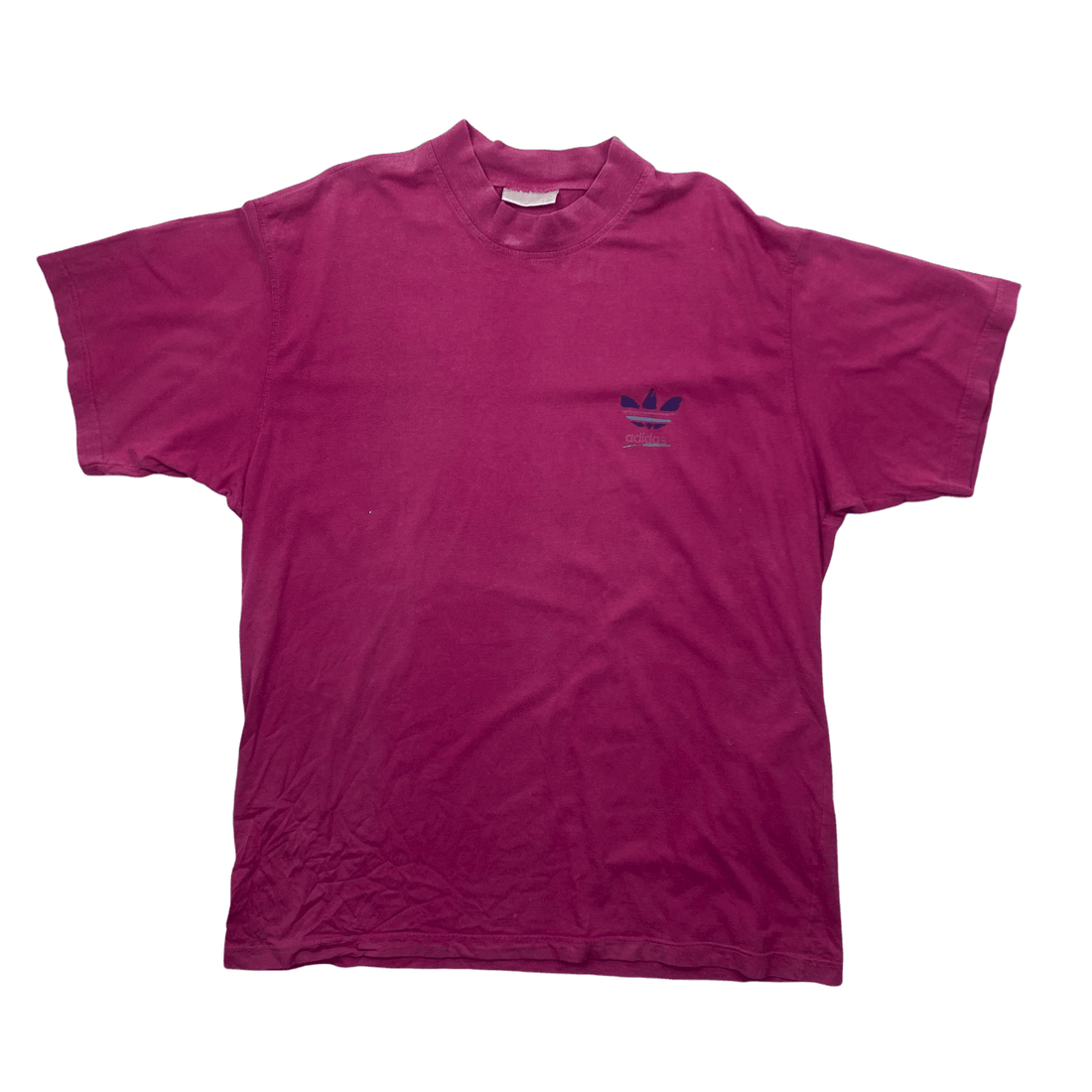 Vintage 90s Pink Adidas Spell-Out Tee - Large - The Streetwear Studio