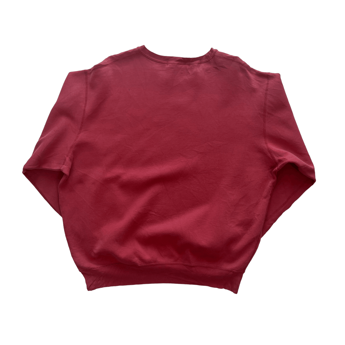 Vintage 90s Pink/ Red Polo Ralph Lauren Sweatshirt - Large - The Streetwear Studio