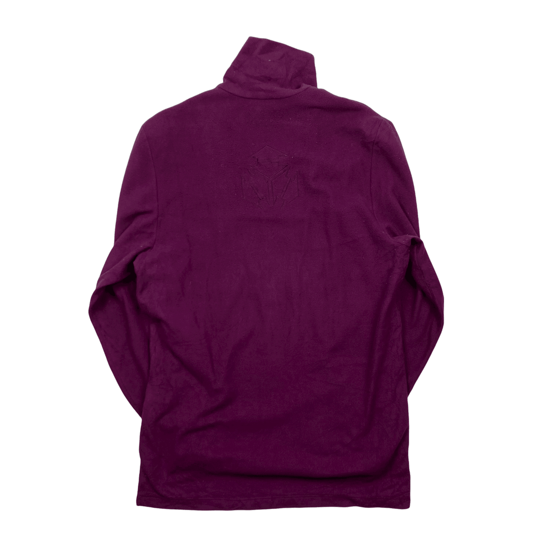 Vintage 90s Purple Adidas Centre Logo Quarter Zip Fleece - Large - The Streetwear Studio