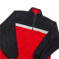 Vintage 90s Red, Black + Grey Ralph Lauren Polo Sport Quarter Zip Fleece - Extra Large - The Streetwear Studio