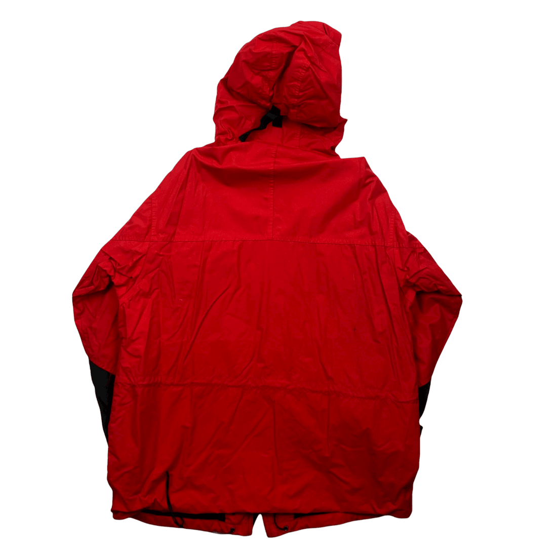 Vintage 90s Red + Black Marlboro Adventure Team Spell-Out Waterproof Jacket - Large - The Streetwear Studio