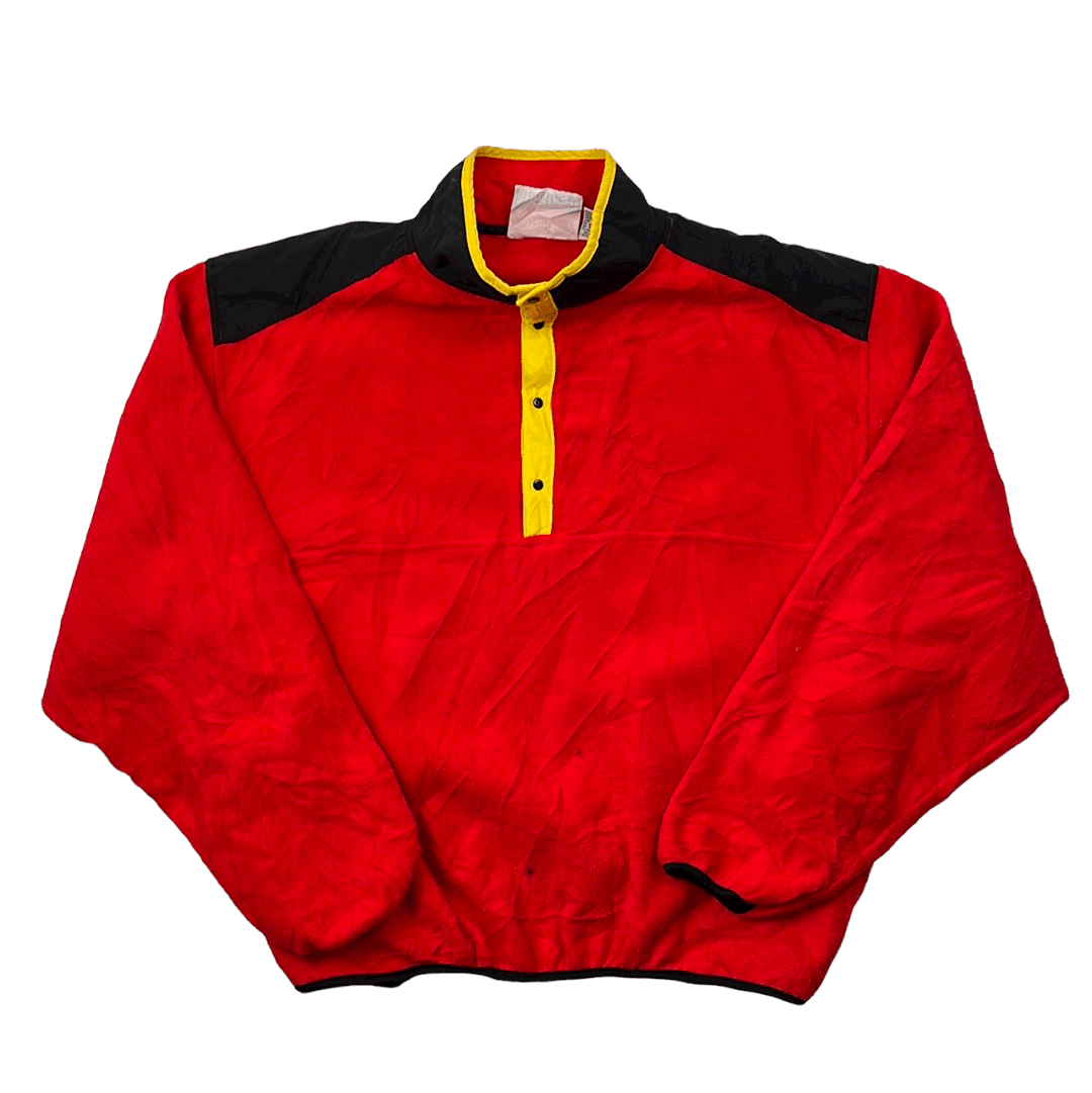 Vintage 90s Red + Black Marlboro Fleece - Extra Large - The Streetwear Studio