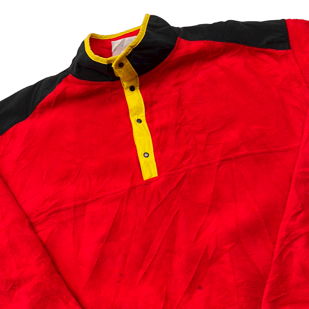 Vintage 90s Red + Black Marlboro Fleece - Extra Large - The Streetwear Studio
