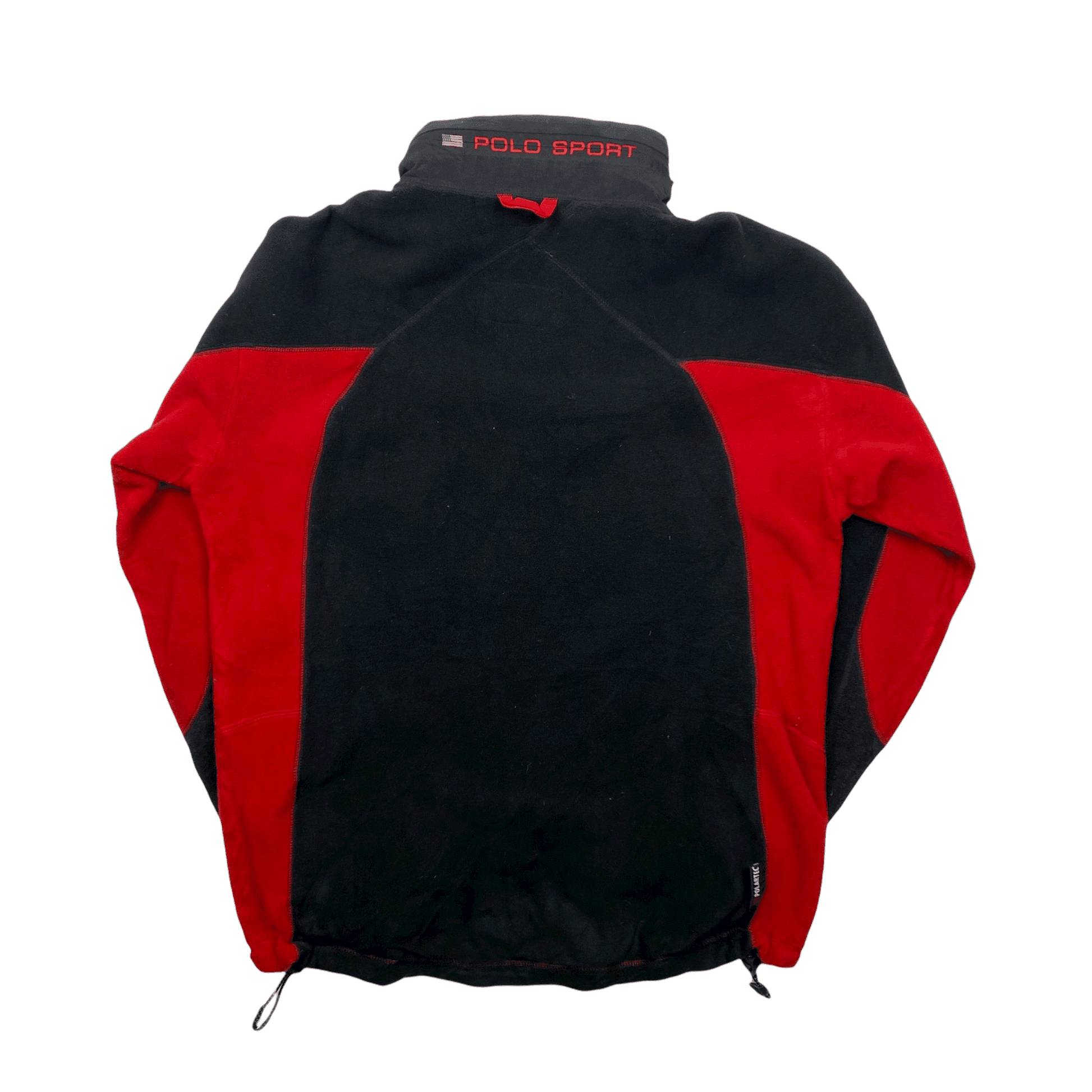 Black and red fleece jacket best sale