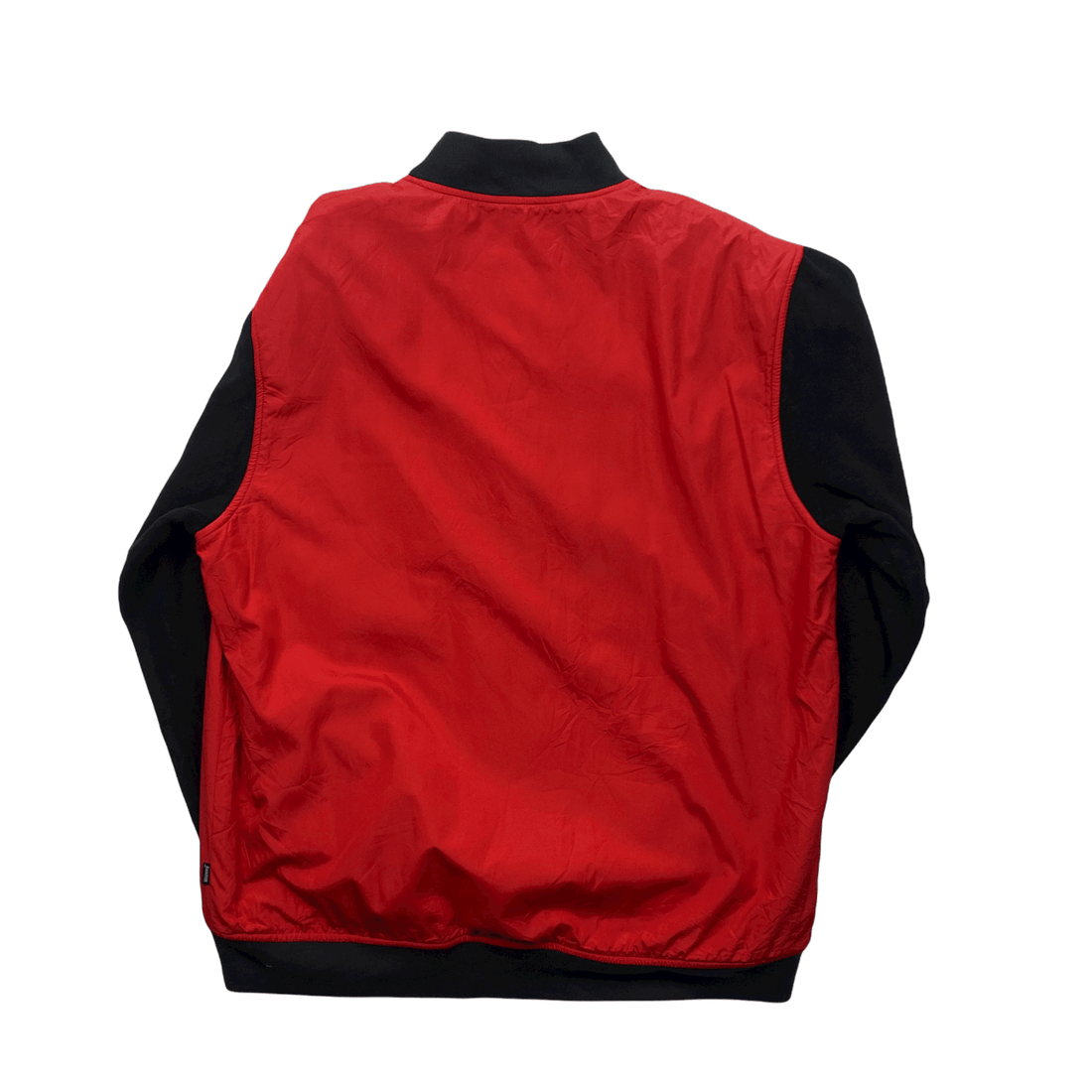 Vintage 90s Red + Black Stussy Varsity Jacket - Extra Large - The Streetwear Studio