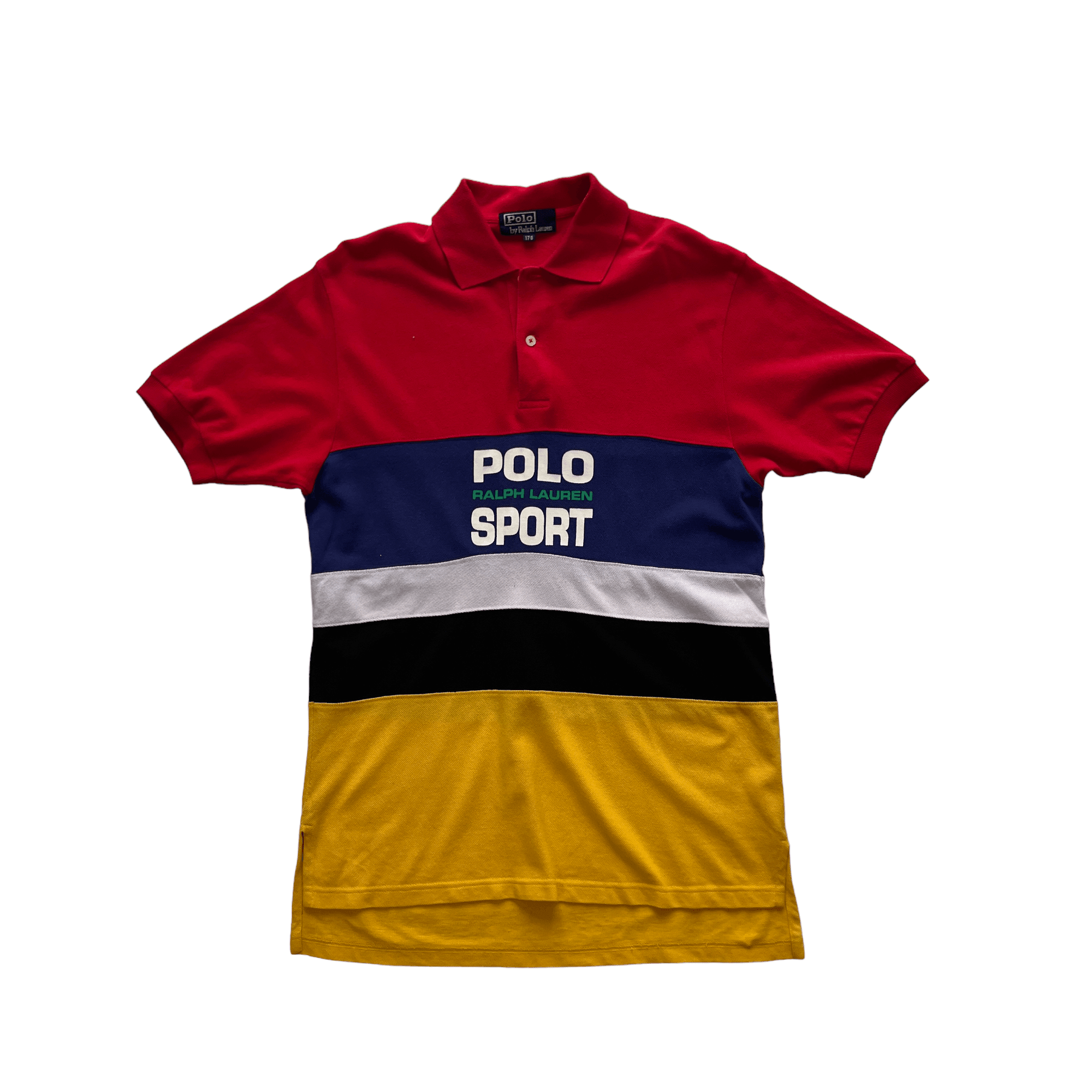 Black and yellow polo top ralph lauren