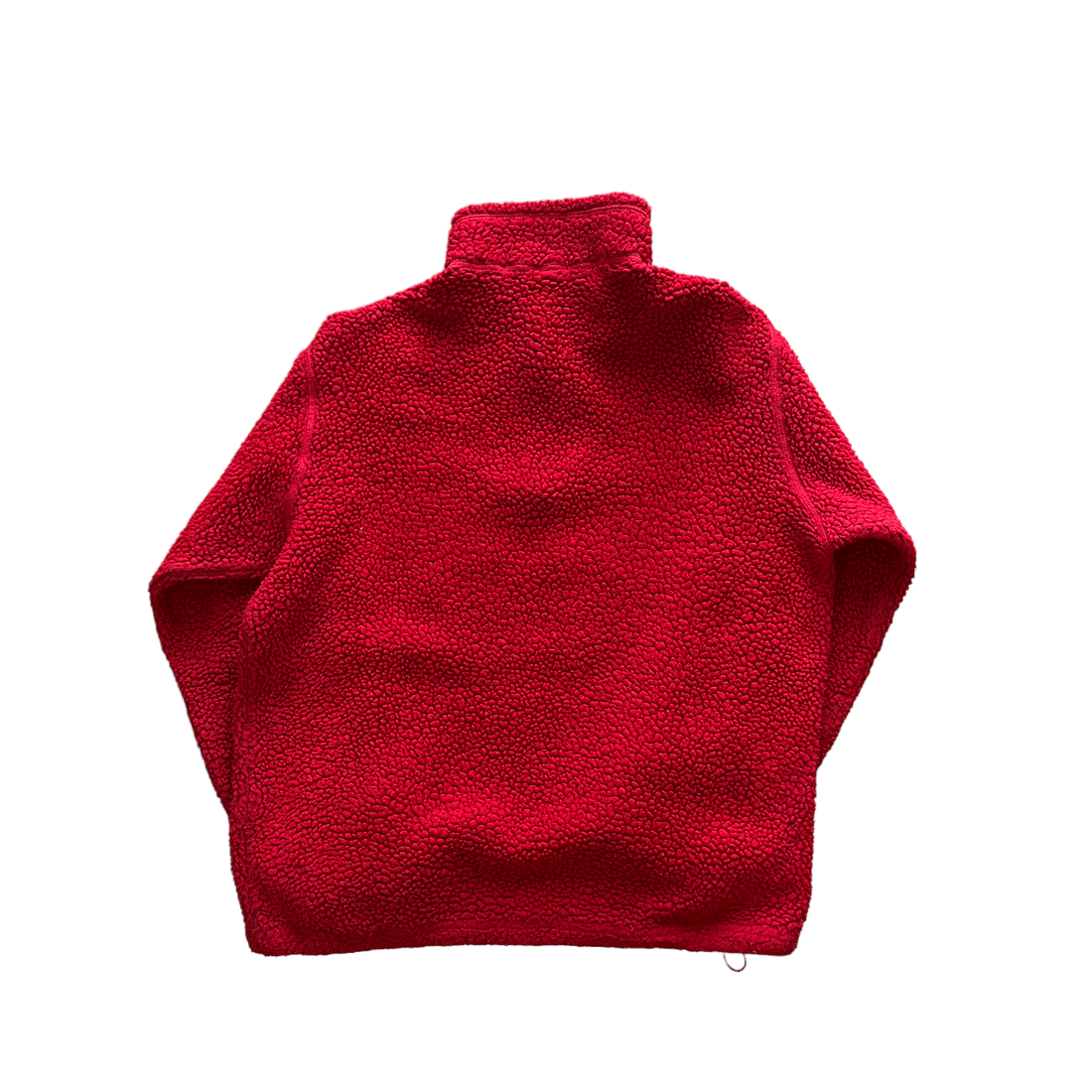 Vintage 90s Red Napapijri Quarter Zip Fleece - Extra Large (Recommended Size - Large) - The Streetwear Studio