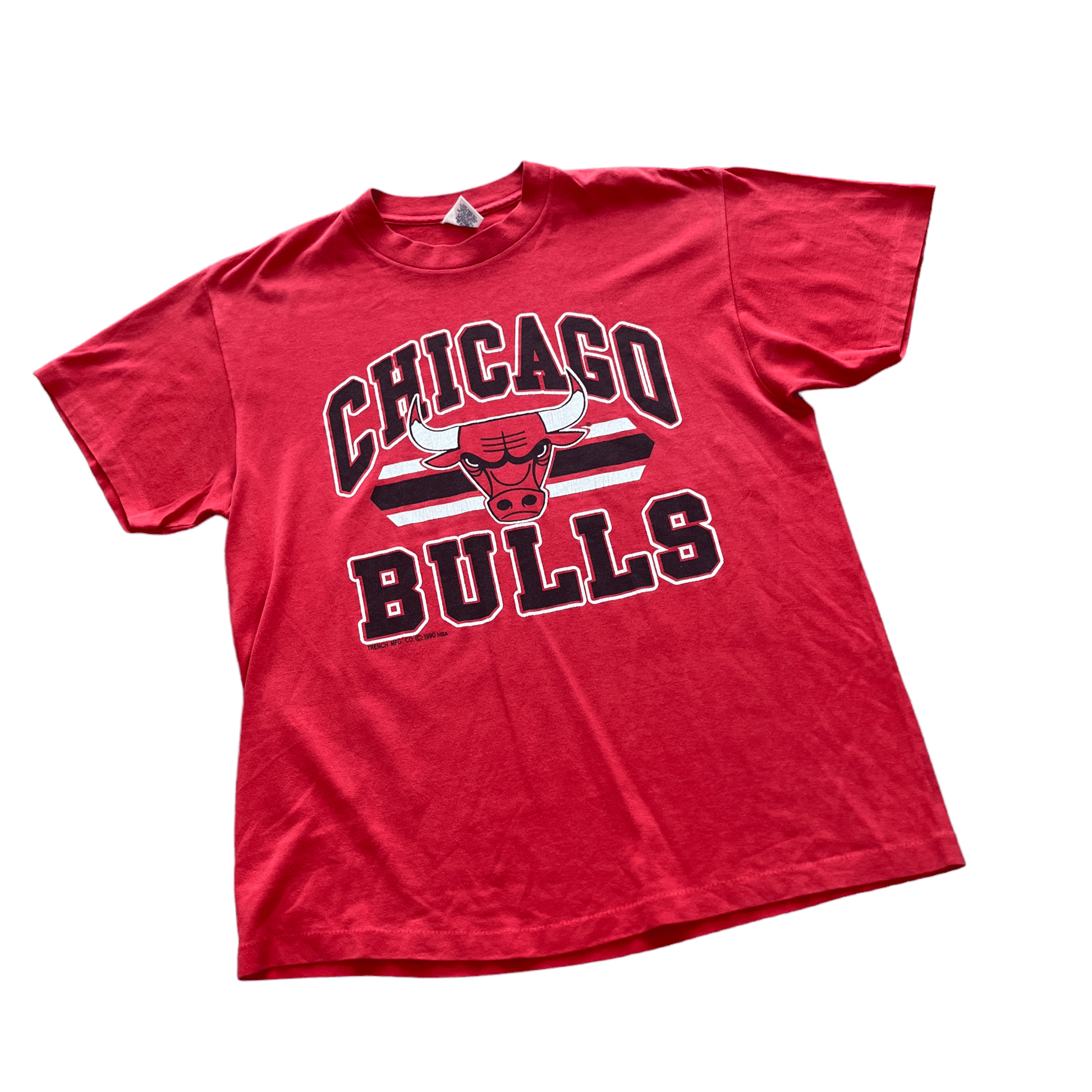 Vintage 90s Red NBA Chicago Bulls Tee - Large - The Streetwear Studio