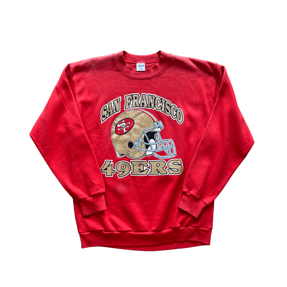 Vintage 90s Red NFL 49ers Sweatshirt - Large - The Streetwear Studio
