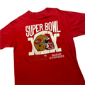 Vintage 90s Red NFL San Francisco 49ers Spell-Out Tee - Large - The Streetwear Studio