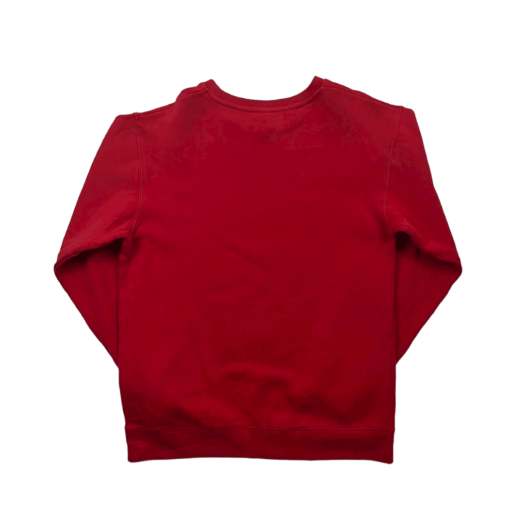 Vintage 90s Red Polo Ralph Lauren Sweatshirt - Small - The Streetwear Studio