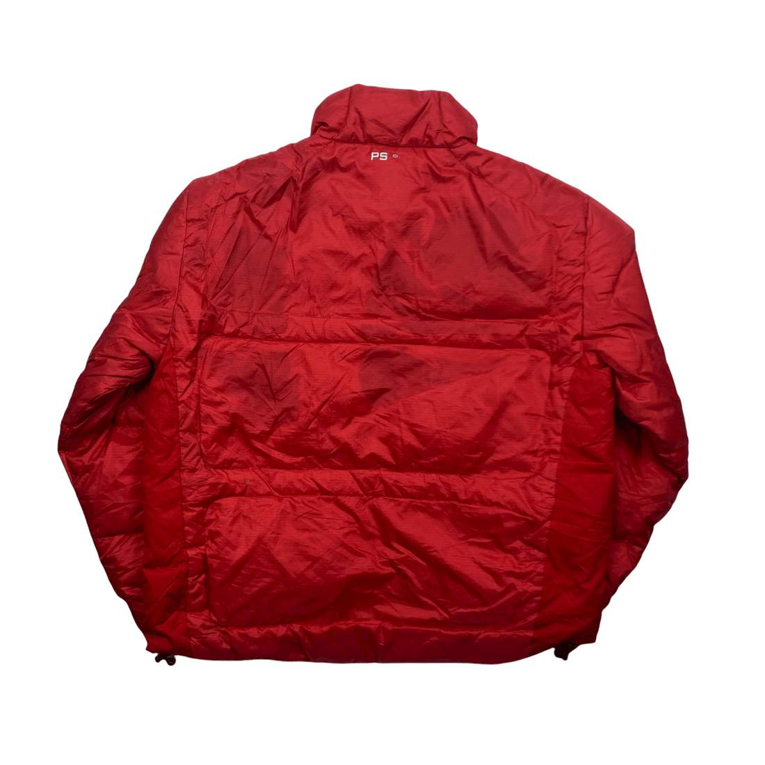 Vintage 90s Red Polo Sport Spell-Out Puffer Coat/ Jacket - Extra Large - The Streetwear Studio