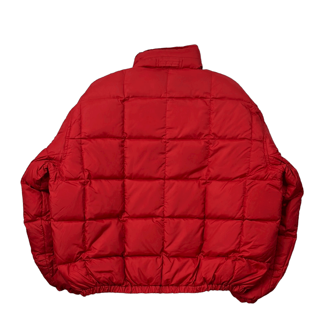 Vintage 90s Red Ralph Lauren Polo Sport Puffer Coat/ Jacket - Large - The Streetwear Studio