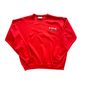 Vintage 90s Red Shell F1 Sweatshirt - Large - The Streetwear Studio