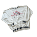 Vintage 90s White Fila Sweatshirt - Large - The Streetwear Studio