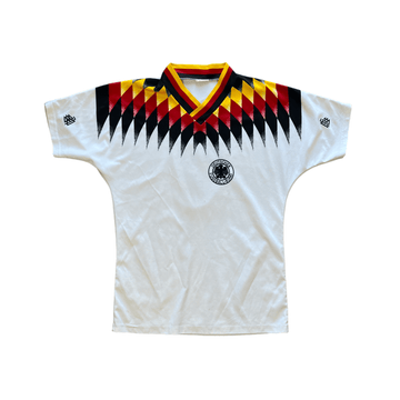 Vintage 90s White Germany Football Tee - Small - The Streetwear Studio